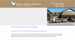 Desktop Screenshot of duckcreekgardens.com